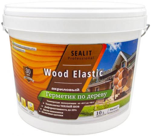 Купить ГЕРМЕТИК - Sealit Wood Elastic для работы с деревянными материалами 10 л в Самаре, Самарская область
